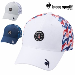 ルコック ゴルフキャップ 帽子 メンズ le coq sportif GOLF シーズンモチーフ プリント キャップ 軽量 男性用 アクセサリー ぼうし ゴル