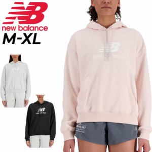 ニューバランス パーカー スウェット レディース Sport Essentials Stacked Logo プルオーバー フーディ パーカ スポーツ ウェア ウエア 