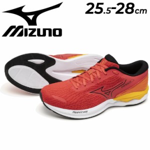 ミズノ ランニングシューズ メンズ 3E相当 mizuno ウエーブリボルト3 ワイド ローカット ひも靴 ジョギングシューズ 陸上 トレーニング 