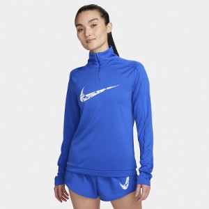 ナイキ 長袖シャツ レディース NIKE Dri-FIT 1/4ジップ ミッド レイヤー 速乾 スポーツウェア ウエア ランニング マラソン トレーニング 