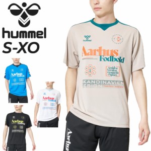 ヒュンメル 半袖 Tシャツ メンズ hummel プラクティスシャツ 吸汗速乾 クルーネック サッカー フットサル スポーツウェア ウェア トレー