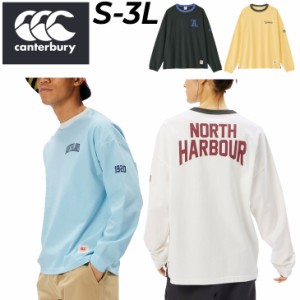 カンタベリー 長袖 Tシャツ メンズ ユニセックス canterbury スポーツ ウェア コットンT ラグビー ニュージーランド NPC ラガースタイル 