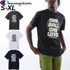 チャンピオン 半袖 Tシャツ メンズ Champion E-MOTION バスケットボール 吸汗速乾 抗菌防臭 プリントT クルーネック 男性用 バスケシャツ