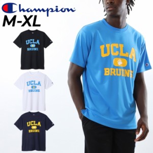 チャンピオン 半袖 Tシャツ メンズ Champion UCLA プリントT クルーネック 抗菌防臭 吸汗速乾 スポーツウェア 男性用 アメカジ カレッジ