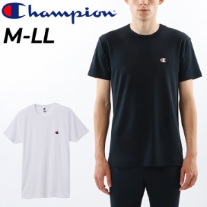 チャンピオン 半袖 Tシャツ メンズ インナーシャツ Champion クルーネック アンダーウェア メッシュ素材 吸汗速乾 通気性 男性用 肌着 普