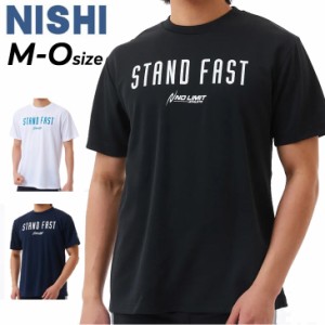 ニシ 半袖 Tシャツ 陸上競技 メンズ レディース NISHI アスリートプライドT 吸汗速乾 ドライ バックプリント トレーニング スポーツウェ