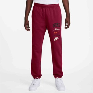 ナイキ スウェットパンツ メンズ NIKE Club ロングパンツ スポーツウェア ロゴ スエット トレーニング  スポーティ 男性用 服 nike レッ