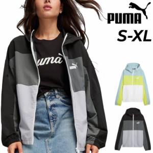 プーマ ウィンドブレーカー レディース PUMA リラックス フーデッド 女性用 長袖 アウター 防風 撥水 トレーニング スポーツウェア ウエ