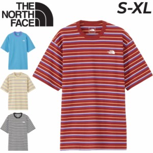 ノースフェイス 半袖 Tシャツ メンズ THE NORTH FACE マルチボーダーティー ボーダー柄 コットンT UVケア アウトドアウェア ウエア デイ