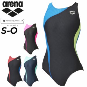 アリーナ 水着 水泳 競泳 レディース WA承認 競技用 スイムウェア arena AQUA RACING レーシングワンピース オープンバック 初級 スイマ