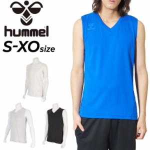 ヒュンメル インナーシャツ ノースリーブ メンズ hummel つめたインナーシャツＤＥＯ 男性用 アンダーウェア 接触冷感 消臭 抗菌 吸汗速