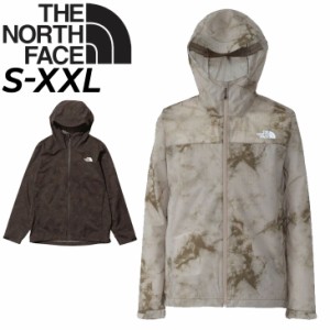 ノースフェイス レインジャケット メンズ THE NORTH FACE ノベルティベンチャージャケット 総柄 防水シェル 収納袋付 アウトドアウェア 