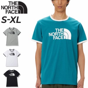 ノースフェイス 半袖 Tシャツ メンズ THE NORTH FACE リンガーティー クルーネック ロゴT プリントT 吸汗速乾 抗菌防臭 アウトドアウェア