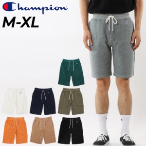 チャンピオン ハーフパンツ メンズ Champion ショートパンツ パイル生地 ベーシック 無地 ワンポイント メンズウェア スポーツ  男性 短