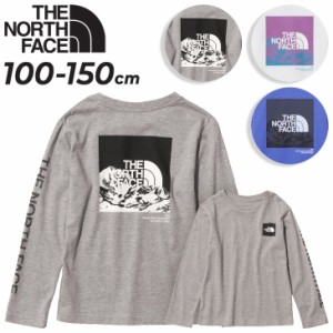 ノースフェイス キッズ 長袖 Tシャツ 100-150cm THE NORTH FACE グラフィックティー 子供服 速乾 UVカット 子ども 男の子 女の子 バック