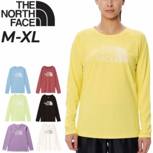 ノースフェイス 長袖 Tシャツ レディース THE NORTH FACE GTDロゴクルー プリントT 吸汗速乾 抗菌防臭 ランニング ジム ジョギング トレ