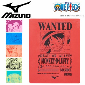 ミズノ 水泳 セームタオル ONE PIECE mizuno スイムタオル 吸水タオル 日本製 抗菌加工 プラスティックケース入り ワンピースコラボ ルフ