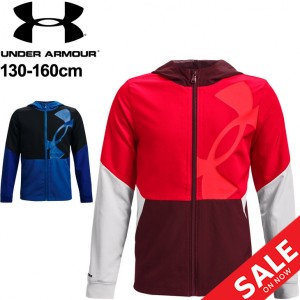 キッズ ウィンドブレーカー 裏メッシュ アウター ジュニア 130-160cm 子供服/アンダーアーマー UNDER ARMOUR UAグラフィック レガシージ