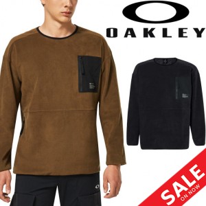 フリースシャツ メンズ オークリー OAKLEY ENHANCE FGL MICRO FLEECE CREW 1.0/スポーツウェア 保温 クルーネック 男性  トップス/FOA402