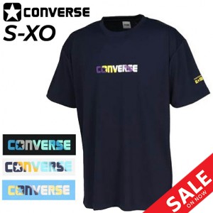 Tシャツ 半袖 メンズ コンバース CONVERSE バスケットボール スポーツウェア プリントT 吸汗速乾 男性 練習着 部活生 中高校生 男子 バス