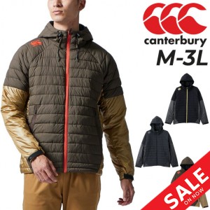 中綿ジャケット メンズ アウター/カンタベリー  canterbury RUGBY＋ トレーニング スポーツウェア ラグビー 保温 フード付き 男性 防寒着