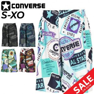 コンバース ハーフパンツ メンズ CONVERSE プラクティスパンツ 総柄 ショートパンツ バスケットボール トレーニング バスパン スポーツウ