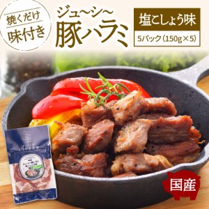 ジューシー豚ハラミ（塩コショウ）5パック 約750g おつまみ おつまみセット おかず おかずセット 冷凍 惣菜 惣菜セット ギフト グルメ 食