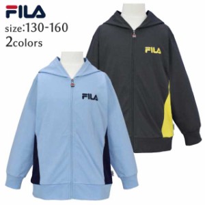 パーカー 男の子 子供服 キッズ ジュニア FILA 長袖 フルジップ ジップパーカー全2色