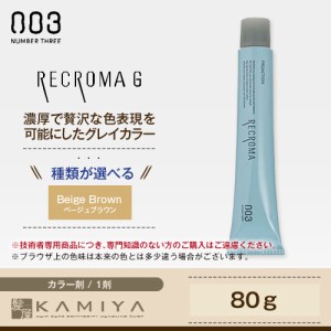 ナンバースリー リクロマＧ グレイファッションライン 第1剤 80g【ベージュブラウン】|カラー 美容院専売