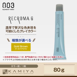 ナンバースリー リクロマＧ グレイファッションライン 第1剤 80g【ゴールドブラウン】|カラー 美容院専売