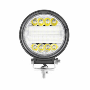 LED作業灯 2400LM 丸型 30W LEDワークライト広角狭角一体式 12v/24v兼用 ホワイト 屋外照明用 防水 LEDサーチライト 小型 