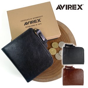 財布 AVIREX アビレックス 牛革 レザー メンズ ミニ財布 ウォレット