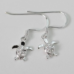 miniプルメリアinホヌ ハワイアンジュエリー ピアス KP107 HONU 海がめ pierce ladies レデイース 