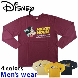 ★メール便送料無料★ ディズニー 長袖 Tシャツ メンズ 12041710 ミッキー マウス Disney グッズ ネズミ