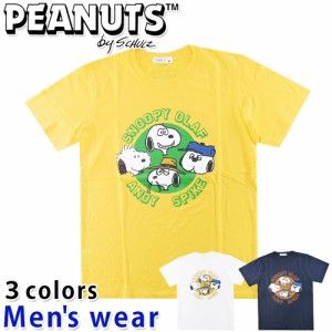 ★メール便送料無料★ スヌーピー プリント 半袖 Tシャツ メンズ S1112-387SPB グッズ PEANUTS 犬