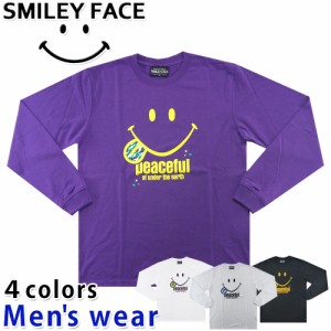 ★メール便送料無料★ スマイル ニコちゃん Tシャツ メンズ 12315007 長袖 スマイリー SMILE グッズ