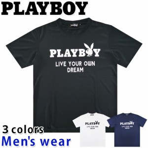 ★メール便送料無料★ PLAYBOY プレイボーイ 半袖 Tシャツ SPPB-42237A メンズ ドライ ウサギ グッズ