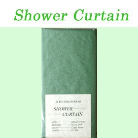 シャワーカーテン LC008 ライトグリーン 120ｃｍ×175ｃｍ カーテン バスカーテン 風呂 バス