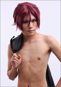 Free! 松岡 凛 風 ウィッグ　キャラウィッグ　コスプレウィッグ　フルウィッグ　コスプレ　耐熱