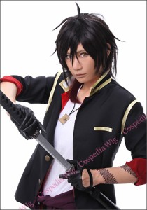 刀剣乱舞 大倶利伽羅 風 ウィッグ　キャラウィッグ　コスプレウィッグ　フルウィッグ　コスプレ　耐熱