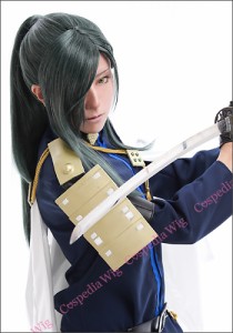 刀剣乱舞 にっかり青江 風 ウィッグ　キャラウィッグ　コスプレウィッグ　フルウィッグ　コスプレ　耐熱