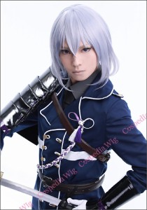 刀剣乱舞 骨喰藤四郎 風 ウィッグ　キャラウィッグ　コスプレウィッグ　フルウィッグ　コスプレ　耐熱