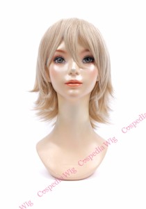 【即納】アレンジショート　シャンパンゴールド　ショート コスプレウィッグ コスプレ ウィッグ wig コスウィッグ 耐熱 ハロウィン