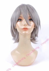 【即納】アレンジショート　ストーンシルバー　ショート コスプレウィッグ コスプレ ウィッグ wig コスウィッグ 耐熱 ハロウィン