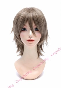 【即納】アレンジショート　マットシルバー　ショート コスプレウィッグ コスプレ ウィッグ wig コスウィッグ 耐熱 ハロウィン