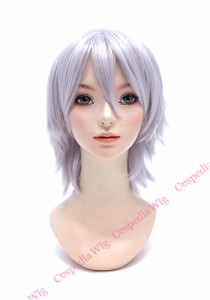 【即納】アレンジショート　クールシルバー　ショート コスプレウィッグ コスプレ ウィッグ wig コスウィッグ 耐熱 ハロウィン