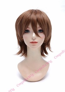 【即納】アレンジショート　アーモンドブラウン　ショート コスプレウィッグ コスプレ ウィッグ wig コスウィッグ 耐熱 ハロウィン