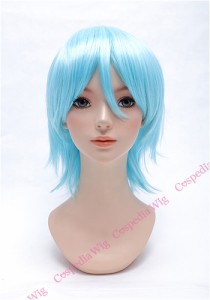 【即納】アレンジショート　シャレイブルー　ショート コスプレウィッグ コスプレ ウィッグ wig コスウィッグ 耐熱