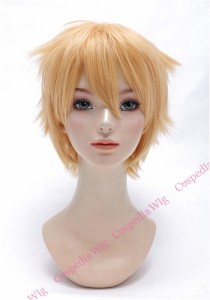 【即納】ツンツンショート　カドミウムオレンジ　ショート コスプレウィッグ コスプレ ウィッグ wig コスウィッグ 耐熱 ハロウィン