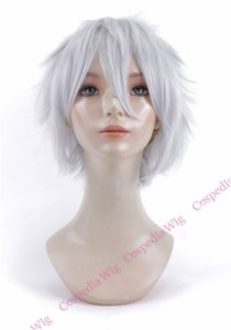 【即納】ツンツンショート　シルバー　ショート コスプレウィッグ コスプレ ウィッグ wig コスウィッグ 耐熱 ハロウィン